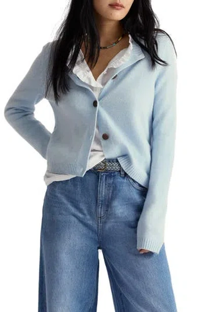 Seasalt Cornwall Tern Tide Merino Wool Blend Cardigan In Blue
