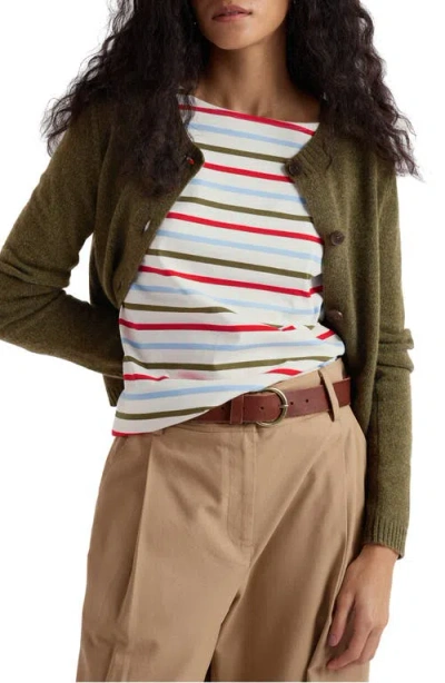 Seasalt Cornwall Tern Tide Merino Wool Blend Cardigan In Multi