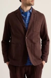Seasalt Cornwall Tollgate Herringbone Jacket In Brown