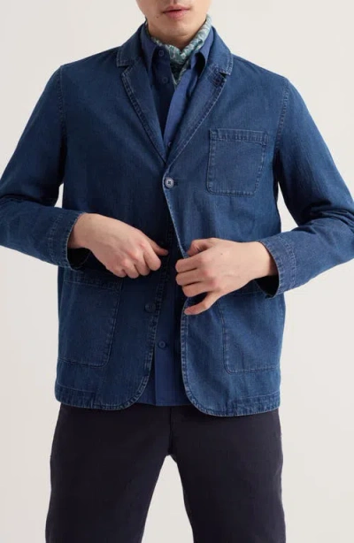 Seasalt Cornwall Tollgate Organic Cotton Denim Jacket In Blue