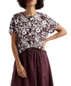Seasalt Cornwall Tor Grass Cotton Button-front Top In Multi