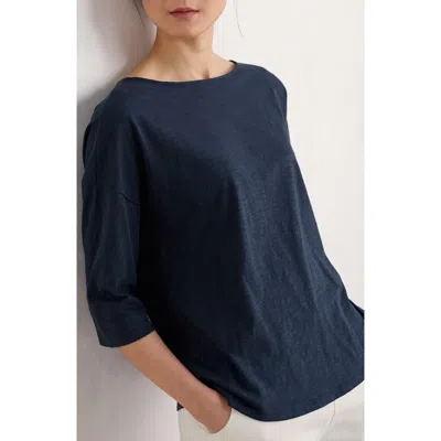 Seasalt Cornwall Tremayne Quay Organic Cotton Top In Black