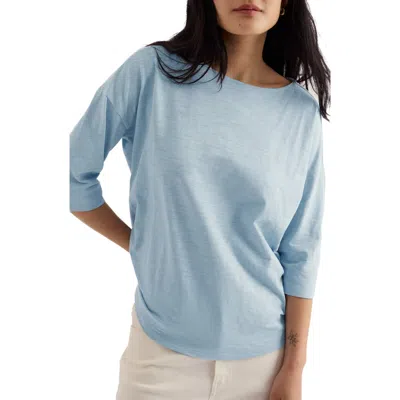 Seasalt Cornwall Tremayne Quay Organic Cotton Top In Blue