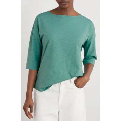 Seasalt Cornwall Tremayne Quay Organic Cotton Top In Green