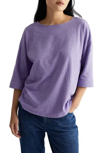 Seasalt Cornwall Tremayne Quay Organic Cotton Top In Purple