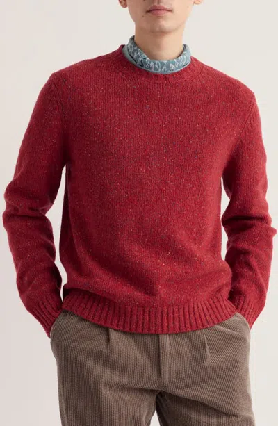 Seasalt Cornwall Trowan Merino Wool Blend Sweater In Crab Apple