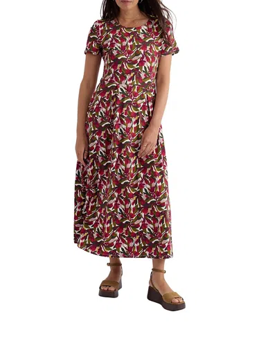 Seasalt Cornwall Veronica Short Sleeve Midi Dress In Multi