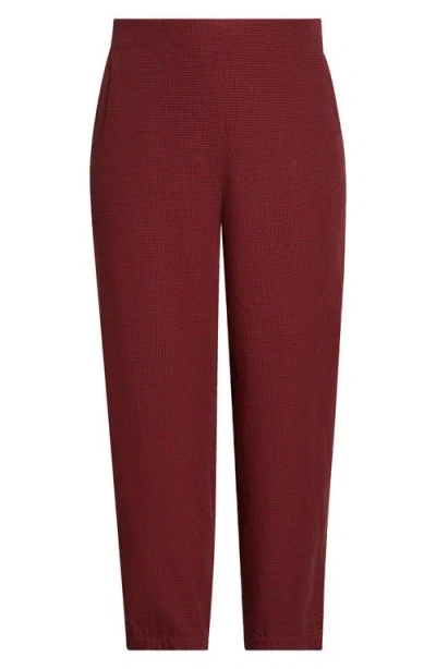 Seasalt Cornwall Vow Cave Taper Ankle Pants In Burgundy