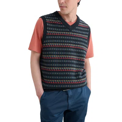 Seasalt Cornwall Walt Fair Isle Wool Blend Vest In Multi