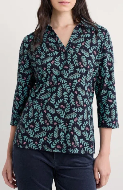 Seasalt Cornwall Wavecrest Organic Cotton Jersey Top In Multi
