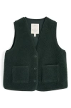 Seasalt Cornwall Well Wisher Fleece Vest In Green
