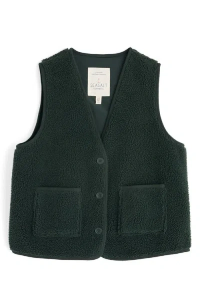 Seasalt Cornwall Well Wisher Fleece Vest In Green