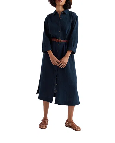 Seasalt Cornwall Whitsand Cove Midi Shirt Dress In Multi
