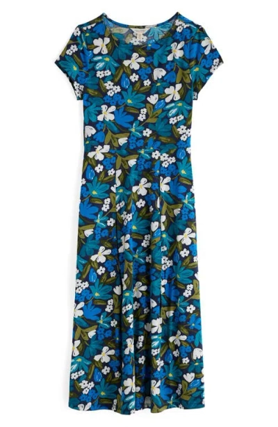 Seasalt Cornwall Wild Bouquet Cotton Jersey Midi Dress