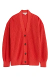 Shop Seasalt Cornwall Winding Creek Oversize Organic Cotton Cardigan In Knit Melange Tomato