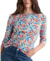 Seasalt Cornwall Easel Stretch Organic Cotton Top In Multi