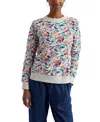Seasalt Cornwall Bright Wave Organic Cotton Sweatshirt In Multi