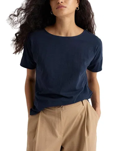 Seasalt Cornwall Bryher View Organic Cotton T-shirt In Blue