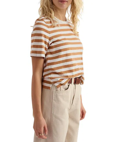 Seasalt Cornwall Women's Copseland Stripe T-shirt In Brown