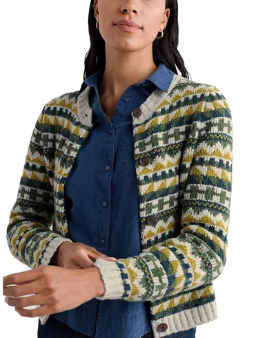 Seasalt Cornwall Women's Dawson Pick Cardigan Fairisle Merino In Multi
