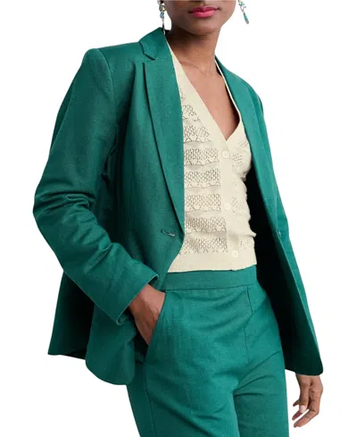 Seasalt Cornwall Women's Erica Blazer In Pine Shoots