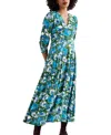Seasalt Cornwall Etta Floral Pleated Midi Dress
