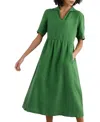 Seasalt Cornwall Fen Linen Midi Dress In Hedgerow