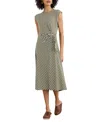 Seasalt Cornwall Fettling Stripe Tie Waist Jersey Midi Dress In Multi