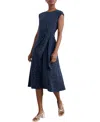 Seasalt Cornwall Fettling Tie Waist Jersey Midi Dress In Dotty Speckle Maritime