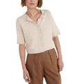 Seasalt Cornwall Gillan Creek Short Sleeve Organic Cotton Cardigan In Neutral