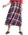 Seasalt Cornwall Jamboree Organic Cotton Chambray Midi Skirt