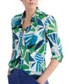 Seasalt Cornwall Larissa Abstract Print Organic Cotton Button-up Shirt In Multi