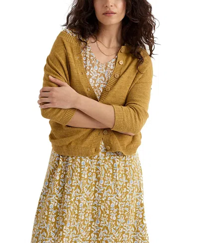 Seasalt Cornwall Women's Pentire Steps Cardigan In Yellow