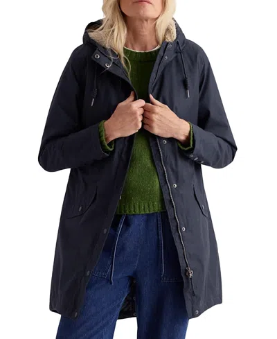 Seasalt Cornwall Women's Plant Hunter Raincoat In Midnight