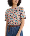 Seasalt Cornwall Poisson Print Organic Cotton Shirt