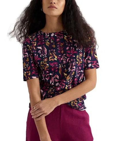 Seasalt Cornwall Women's Poisson T-shirt In Purple