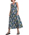 Seasalt Cornwall Polmanter Sleeveless Organic Cotton Jersey Maxi Dress In Multi