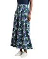 Seasalt Cornwall Rose Floral A-line Skirt In Blue