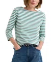 Seasalt Cornwall Sailor Stripe Organic Cotton Top In Multi