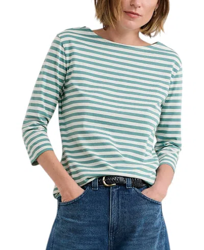 SEASALT CORNWALL WOMEN'S SAILOR QUARTER SLEEVE TOP