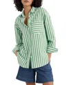 Seasalt Cornwall Sea Path Oversize Organic Cotton Poplin Button-up Shirt