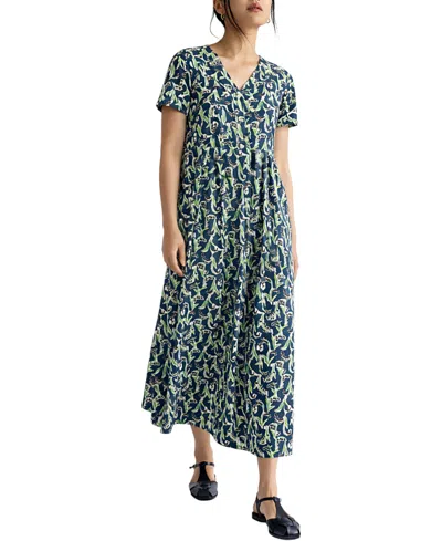 Seasalt Cornwall Women's Short Sleeves Veronica Dress In Blue