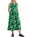 Seasalt Cornwall Brouse Geo Print Sleeveless A-line Dress