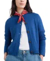 Seasalt Cornwall Tern Tide Merino Wool Blend Cardigan In Blue