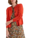 Seasalt Cornwall Tern Tide Merino Wool Blend Cardigan In Red