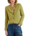 Seasalt Cornwall Tern Tide Merino Wool Blend Cardigan In Green