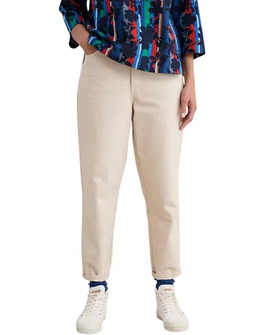Seasalt Cornwall Women's Towan Jeans In Light Wash In Limestone