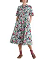 Seasalt Cornwall Wild Liquorice Organic Cotton Shirtdress In Studio Shapes Chalk