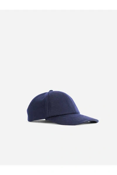 Sease Ac032tn098 Wool Baseball Cap In Blue
