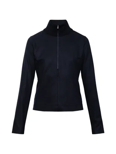 Sease Ariel Half-zip Sweater In Blue